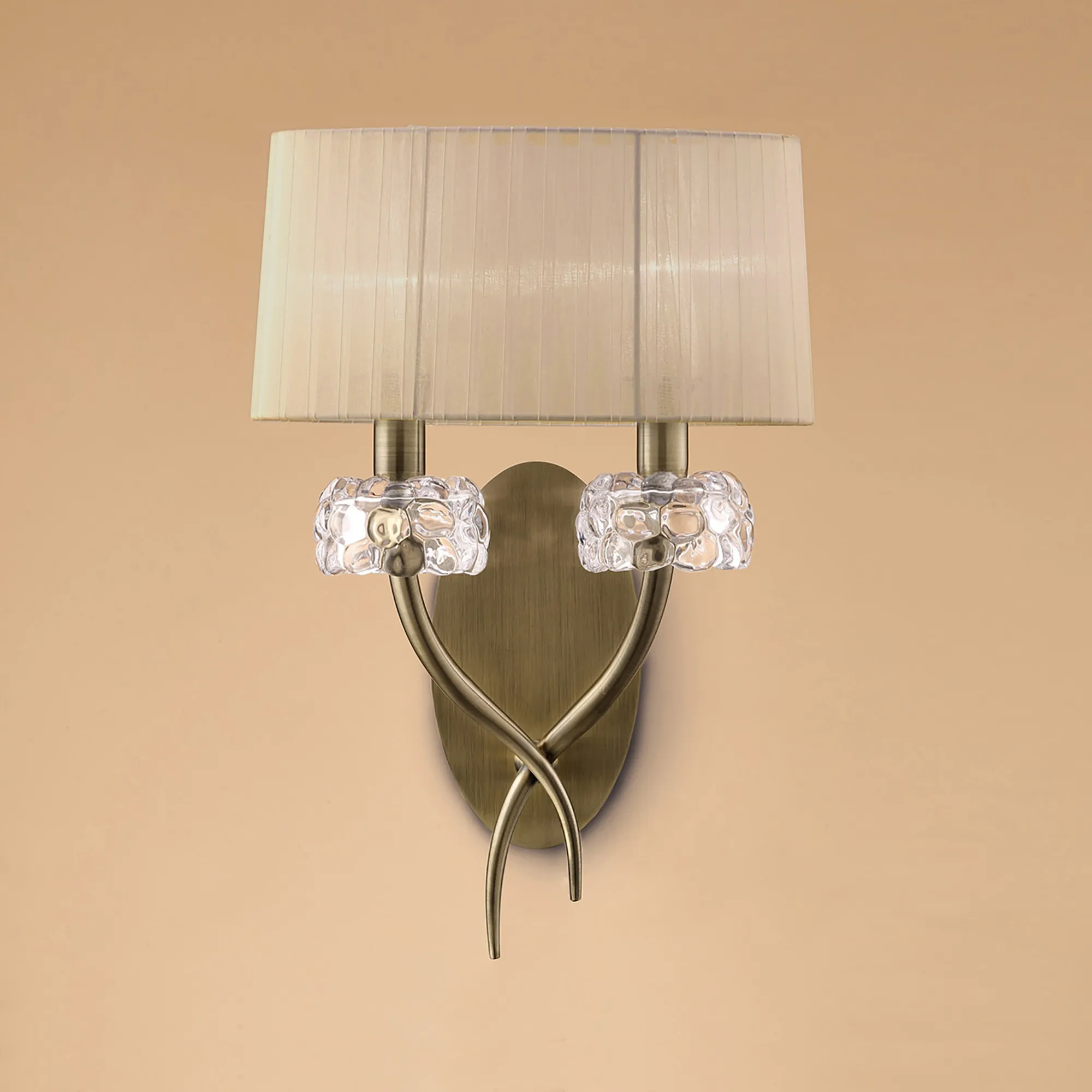 Loewe Antique Brass-Soft Bronze Wall Lights Mantra Armed Wall Lights Loewe Antique Brass-Soft Bronze Wall Lights Mantra Armed Wall Lights